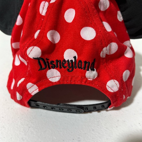 Disney Parks Disneyland Minnie Mouse Polka Dot Ears Bow Adjustable Hat Youth H2 - Picture 8 of 13